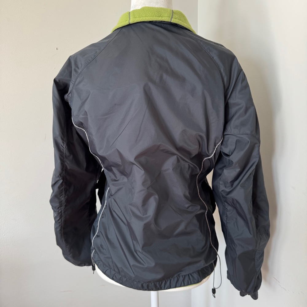 Columbia REVERSIBLE Fleece Nylon Outdoor Jacket Full Zip‎ Green/Grey Size Medium - Picture 11 of 11